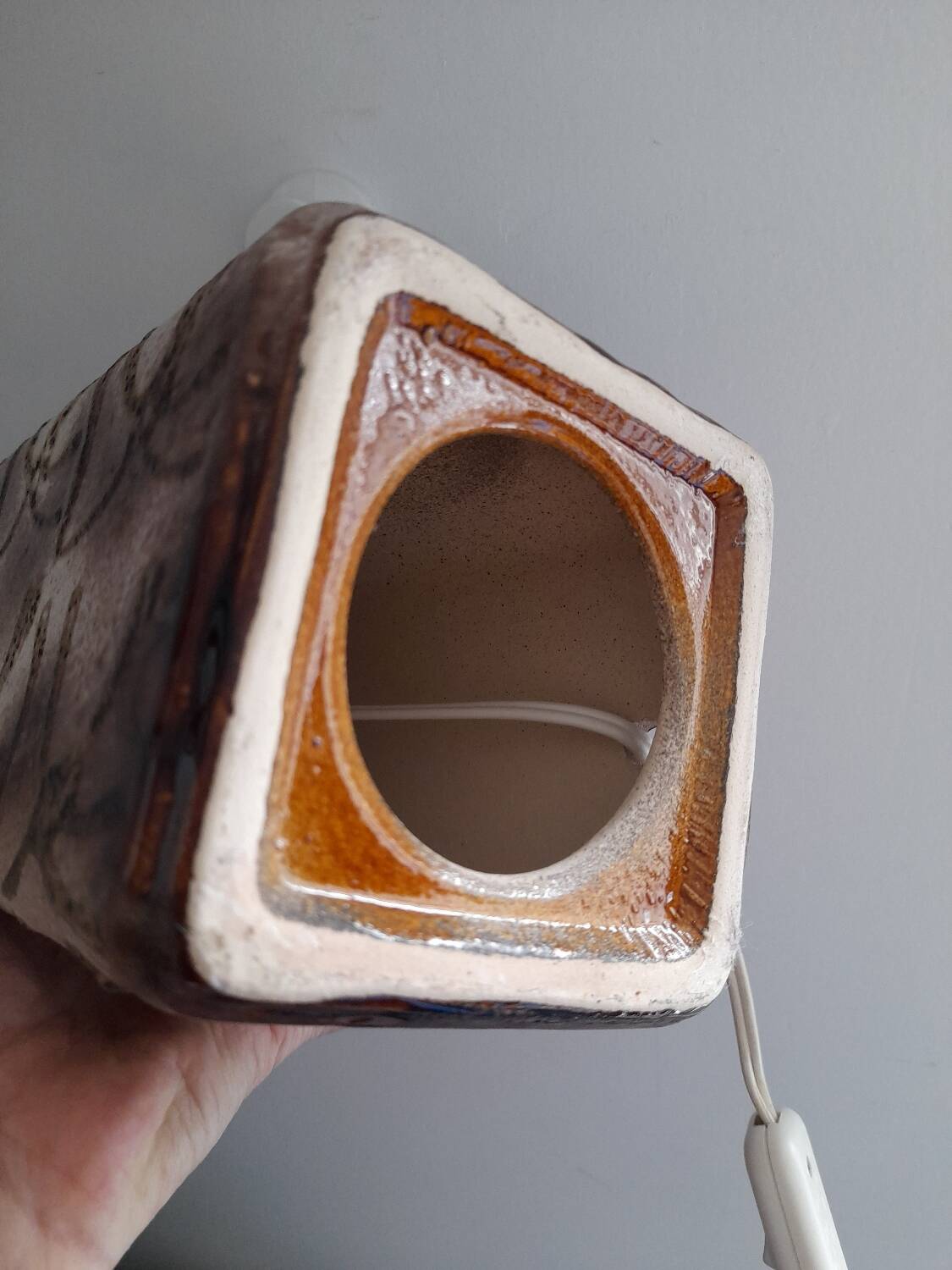 Large German ceramic lamp base