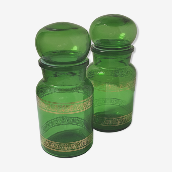 Set of two apothecary vials