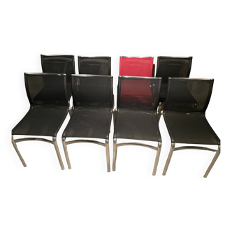 1 set of 8 Big Frame Alias chairs