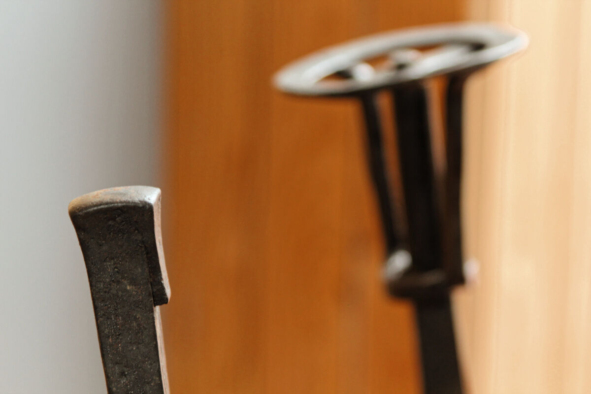 Pair of landiers, seventeenth century