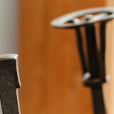 Pair of landiers, seventeenth century