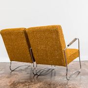 Bauhaus style armchairs, 1950s, Poland, set of 2