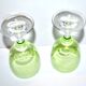 Set of 2 Roemer Chartreuse wine glasses in chartreuse green glass, 14.5 cm