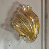 Venetian Wall Lamp in Gilded Murano Glass Circa 1980