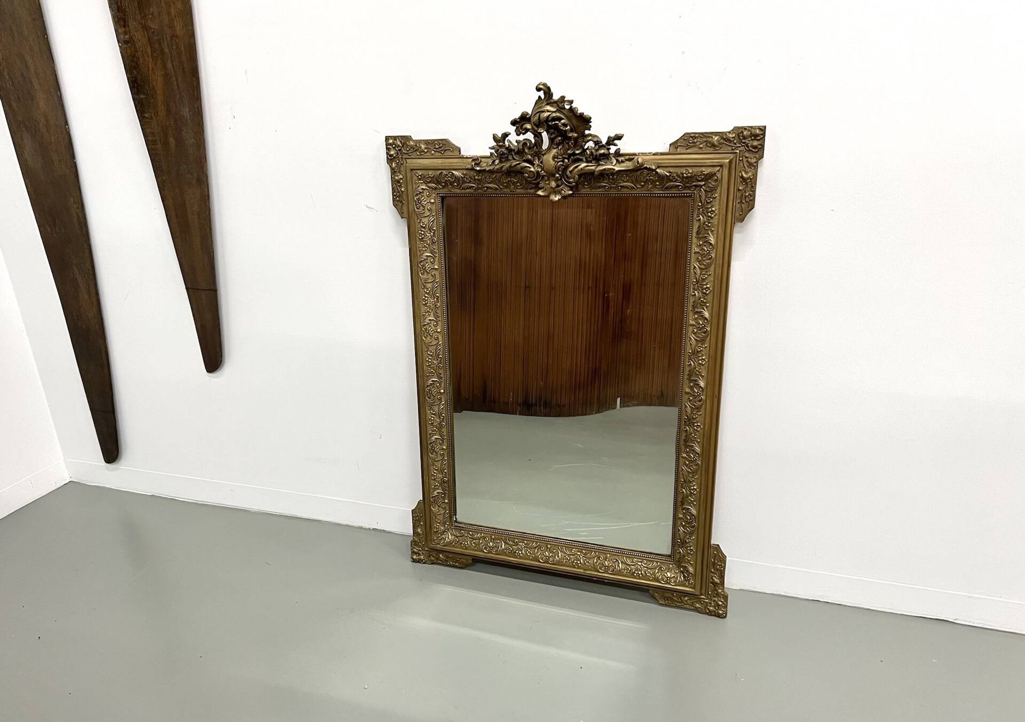 Napoleon III "rocaille" mercury mirror