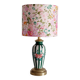 Small vintage lamp hand-painted with a Liberty shade.