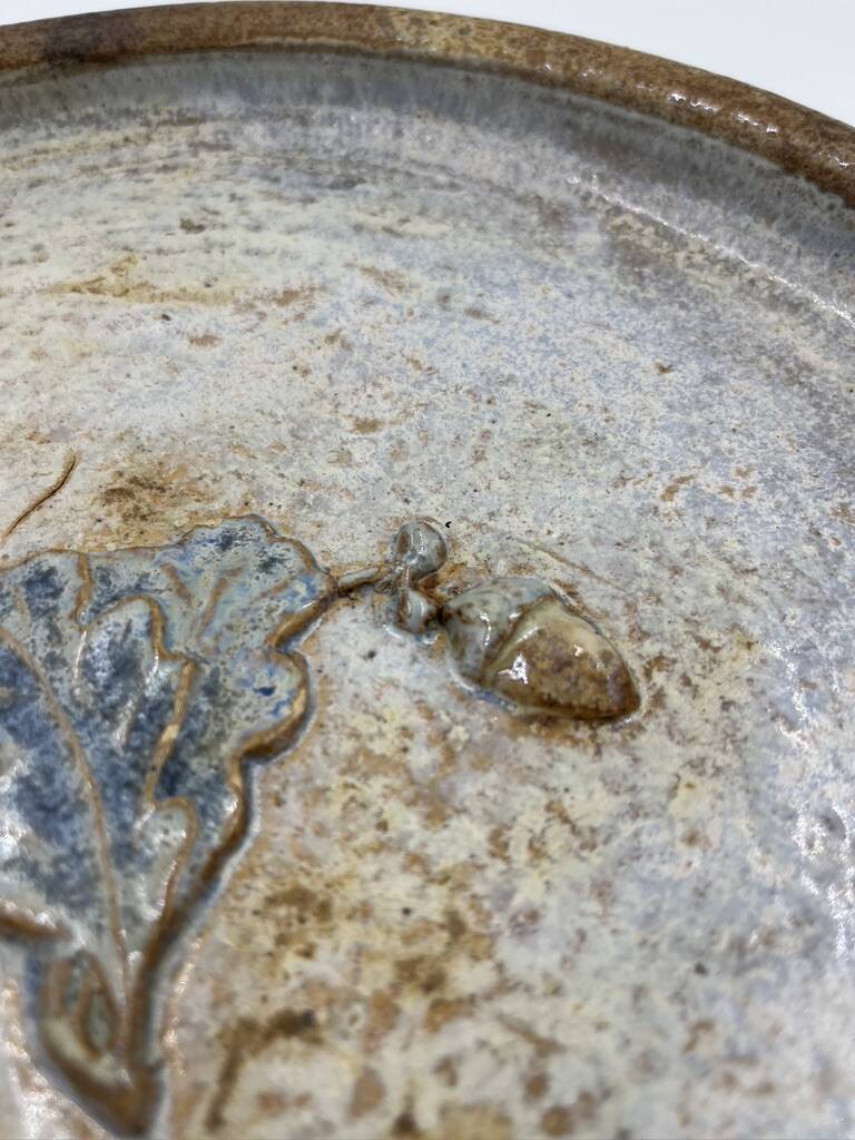 Stoneware fruit dish