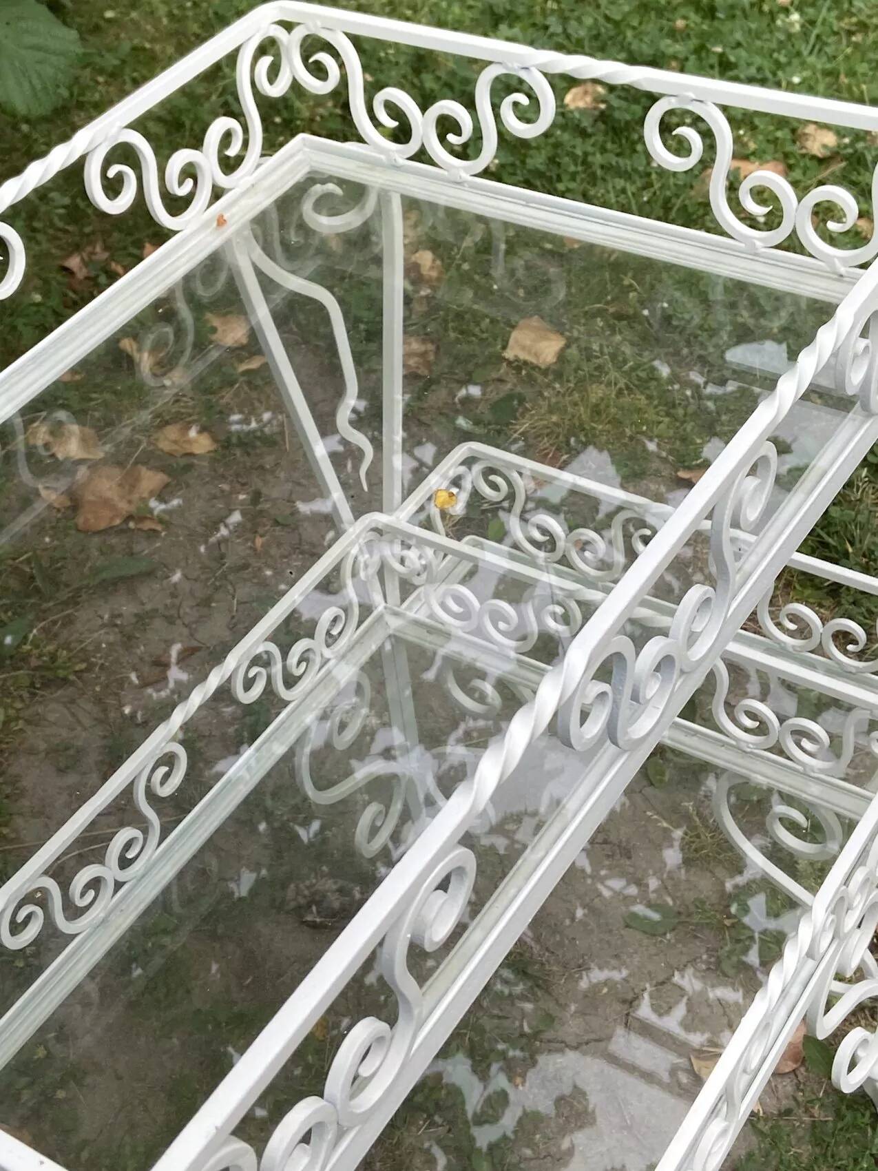 Vintage 1950s wrought iron serving trolley – renovated and full of charm