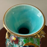 Cerdazur Monaco vase in ceramic with fish decoration