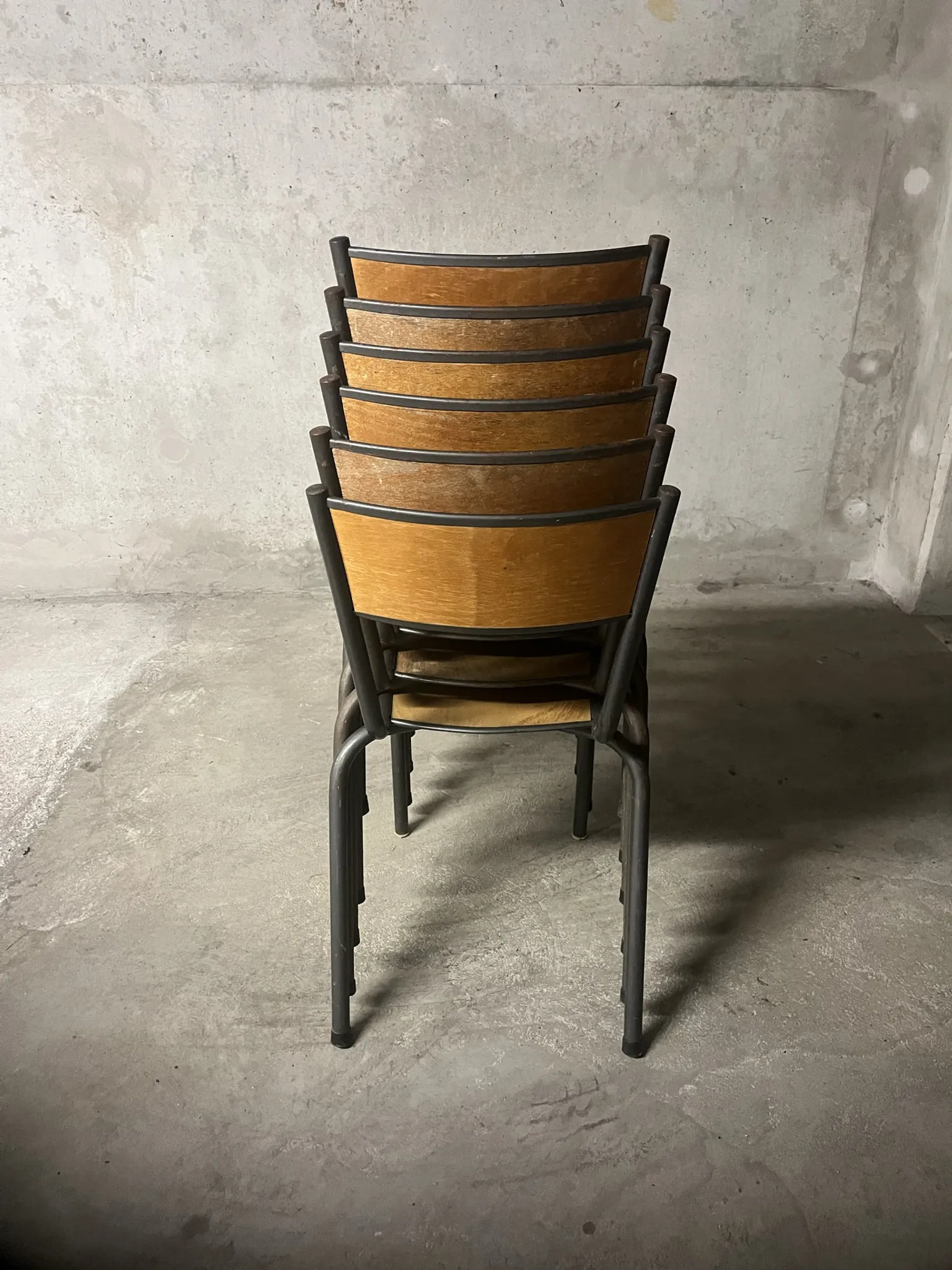 Set of 6 school chairs
