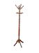 Vintage wooden turned parrot coat rack / twisted barrel