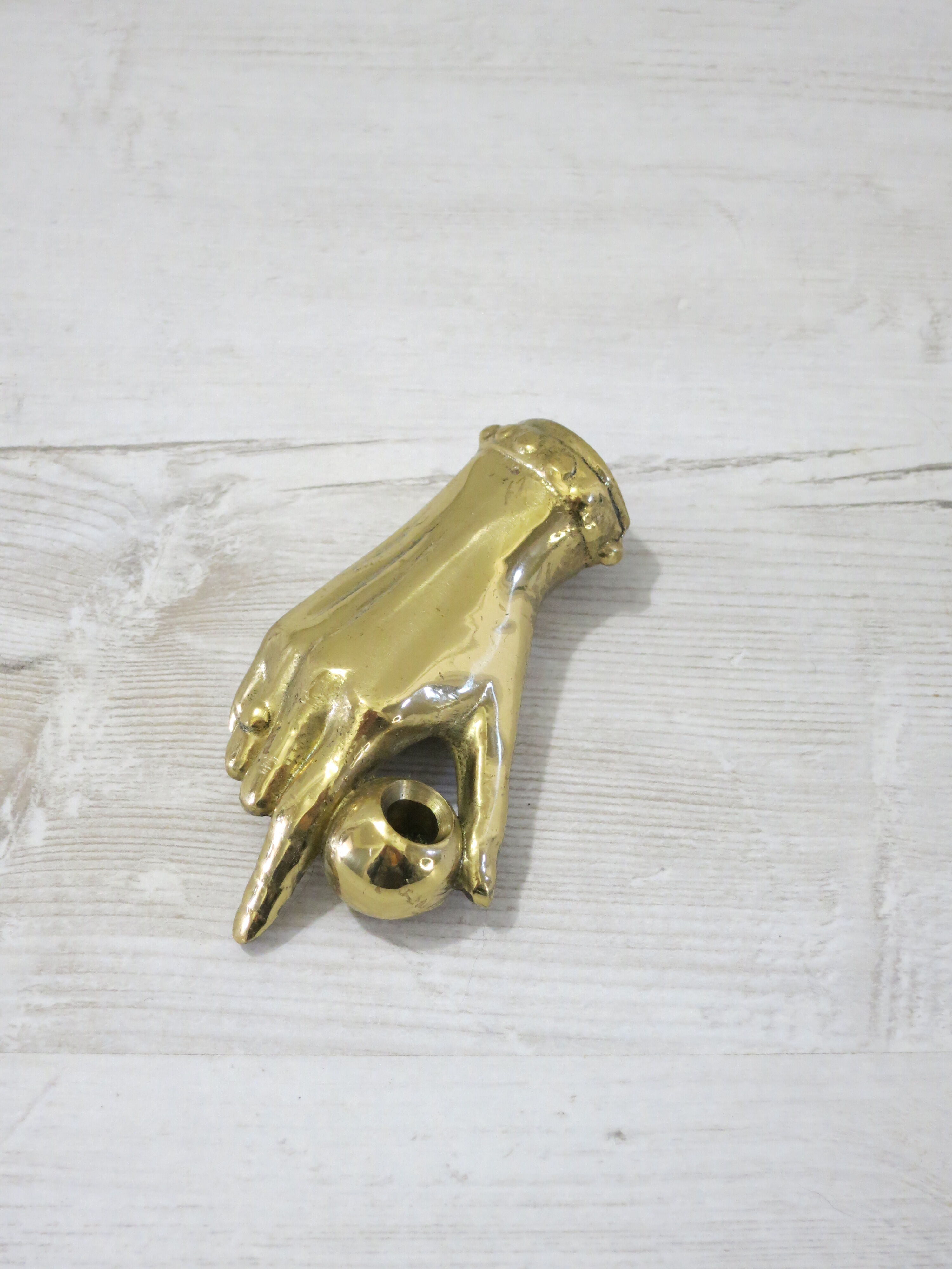 Porte stylo vintage en forme de main