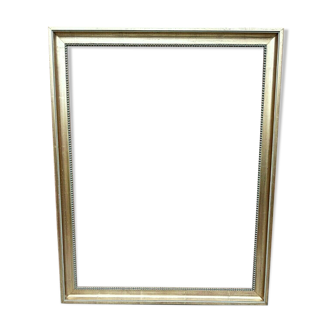 Contemporary gilded leaf frame in Louis XVI style - approximately 25 F