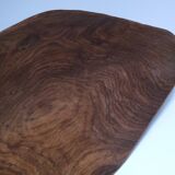 Oblong cut solid wood carved monoxyl
