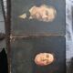2 old oil portraits on panel 1800's