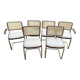 6 Cesca chairs by Marcel Breuer, 1970s