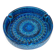 Aldo Londi Bitossi very large round ashtray Rimini blue enamel mid-century, 1950s