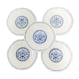 Set of 5 flat plates Gien