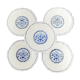 Set of 5 flat plates Gien