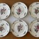 6 large antique earthenware dinner plates from Villeroy & Boch