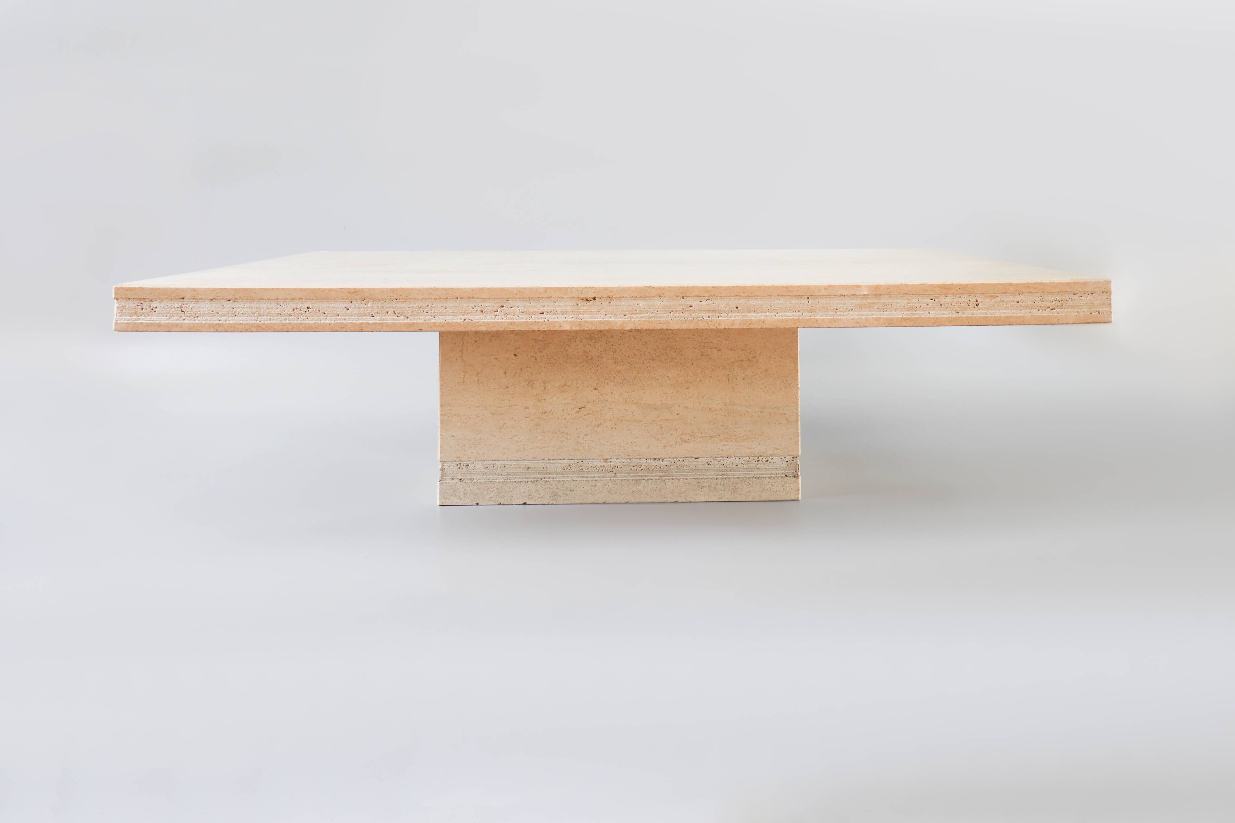 Vintage travertine coffee table