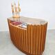 Vintage kidney shaped shop counter display