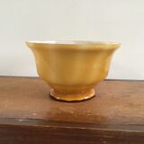 Coupe opaline jaune orangé