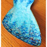 Vide-poche en émail sur cuivre, signé Emaux 4 Limoges, années 60