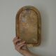 Single mid-century Swedish brass sconce