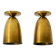 A pair of large, original Mid Century Modern brass ceiling lamps