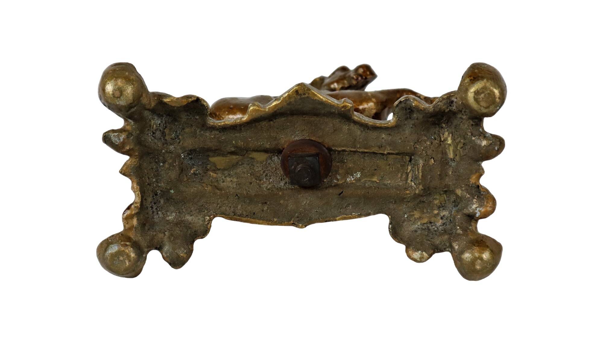 Vintage Horse Statue Solid Bronze Sculpture Patinated 20cm