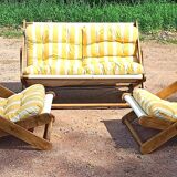Garden furniture 3 rooms Pierre Beguet 70s