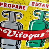 Old advertising plaque