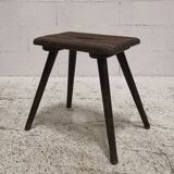 Antique 1911 Vintage Brutalist Industrial Stool