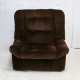 Steiner. Chauffeuse velours. Circa 1970