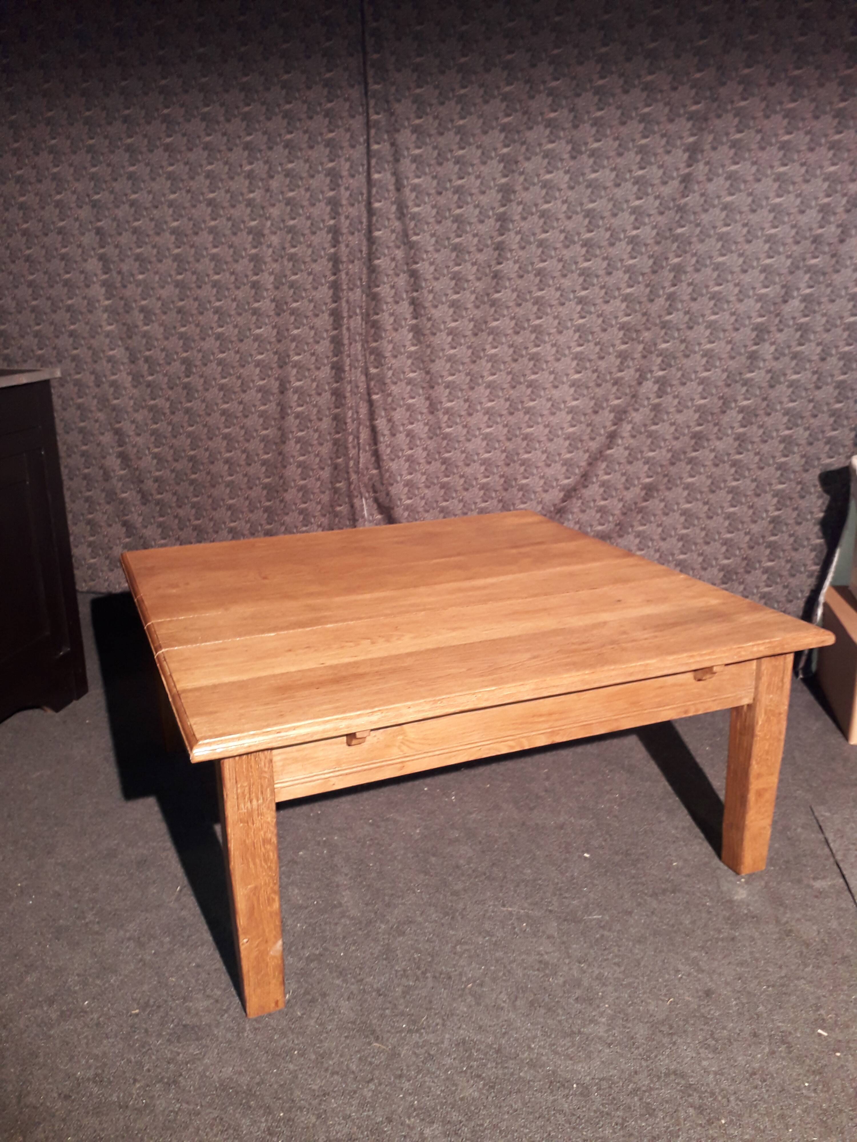 Table basse chêne