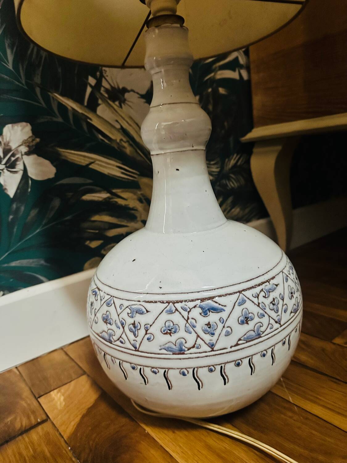 Large ceramic floor lamp
