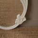 Art Deco mirror in white cast iron