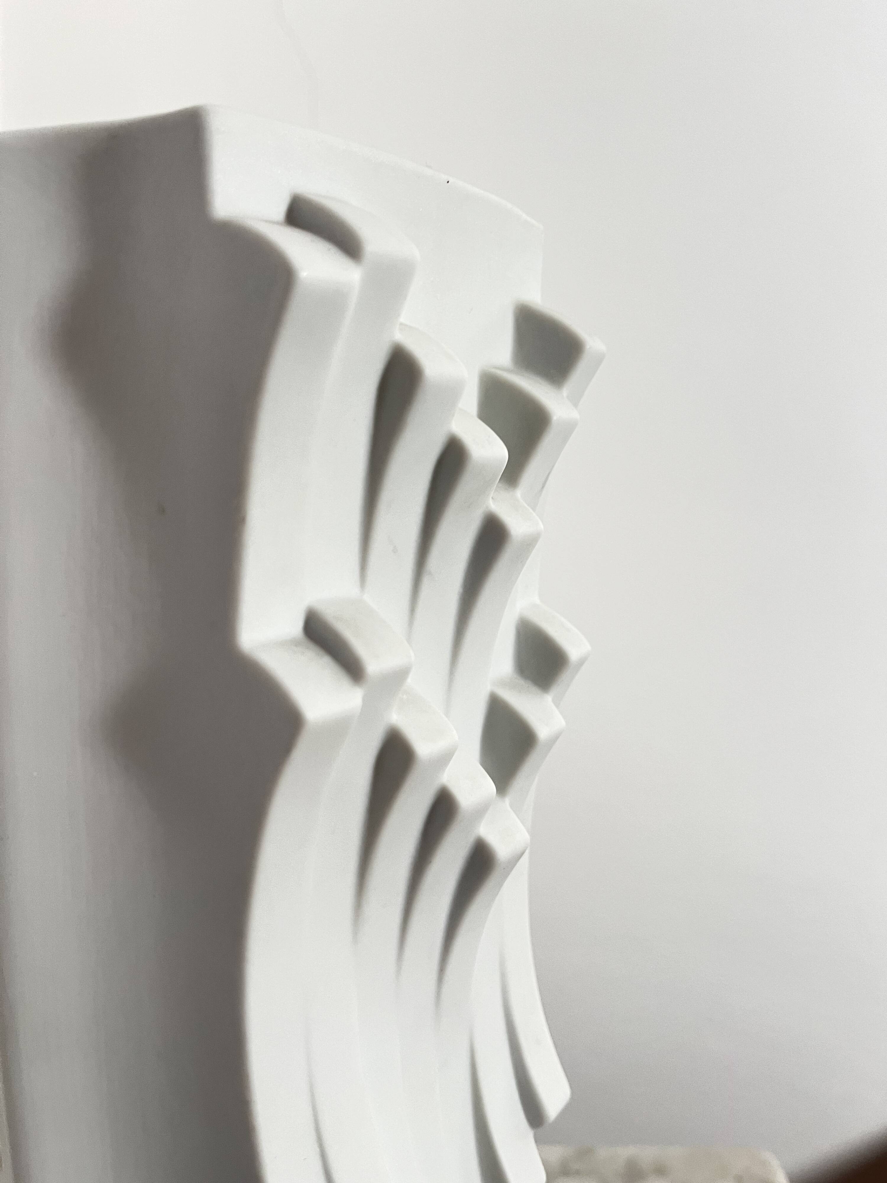 Vintage Bisque Porcelain Vase by Heinrich Fuchs for Hutschenreuther, 1960