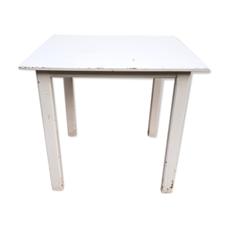 Table bois peinte blanc