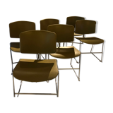 Set of 6 chairs Max Stacker Steelcase