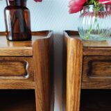 Pair of Louis VX style bedside tables
