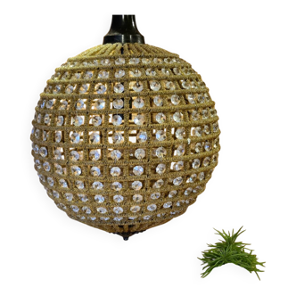 Magnificent and spectacular vintage Italian spherical chandelier.