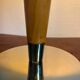 Art Deco table lamp in wood and silver metal