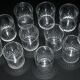 11 Baccarat glasses or verrines in cut crystal.