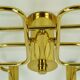large 1970s sputnik brass CEILING LAMP 8-light ceiling fixture