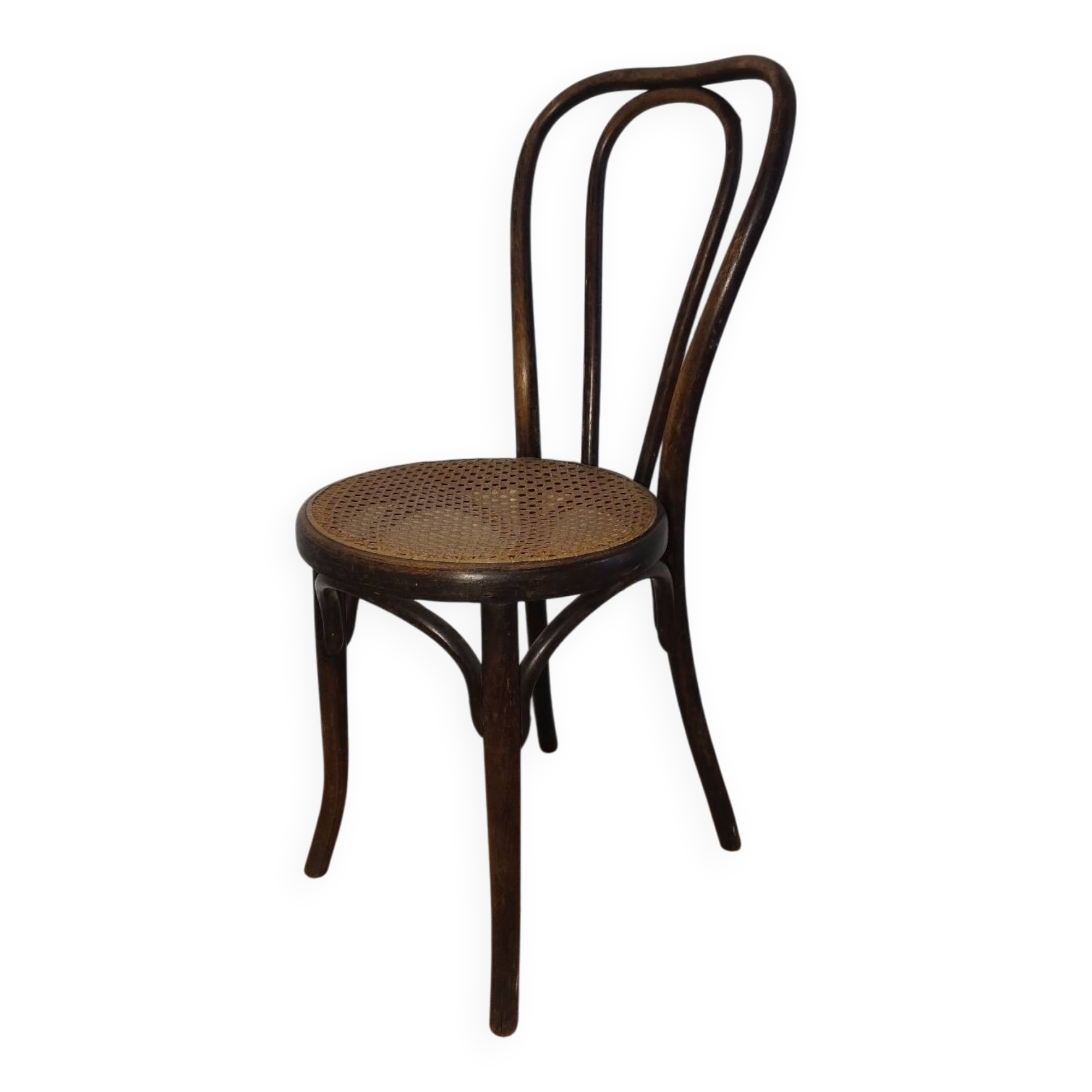 Caned bistro chair