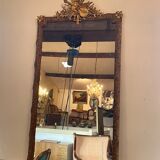 Miroir en bois doré, XIXe siècle