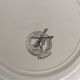 Set of 8 Moulin des Loups earthenware dinner plates, Garlands