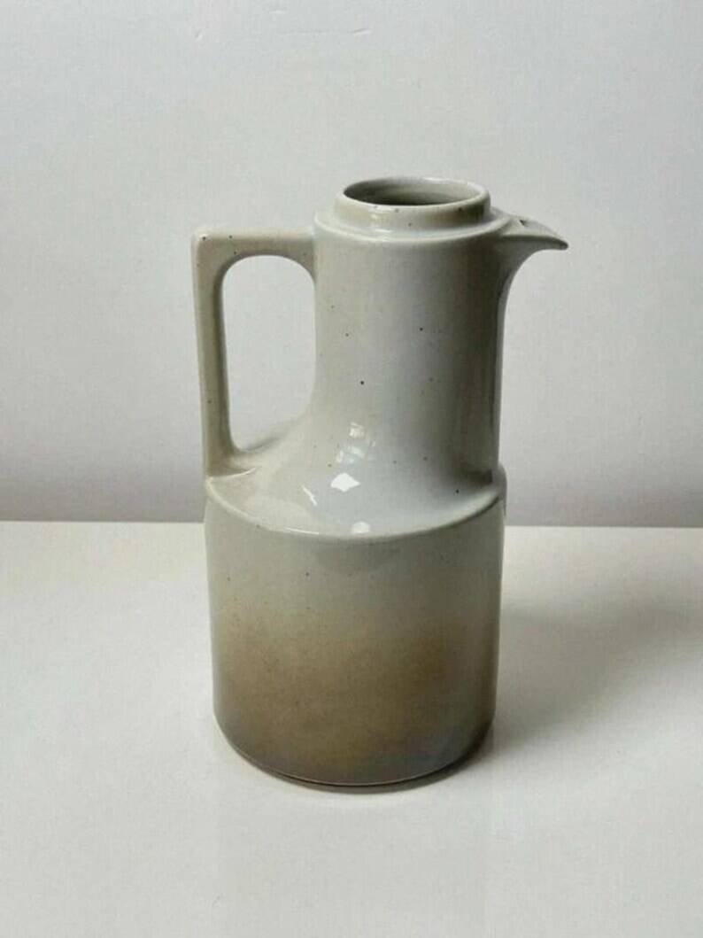 Vintage stoneware coffee pot / jug from Brenne – Grand Feu model, 1970s